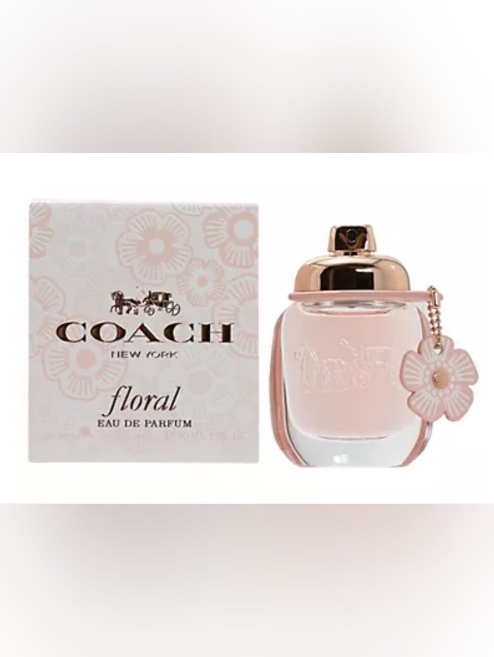 Coach Floral Eau de Parfum - Pale Pink Bottle with Rose Gold Cap